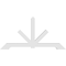 Ekena Millwork Vanguard Architectural Grade PVC Gable Bracket, 108"W x 54"H x 6"D x 6"F, 12/12 Pitch GBP108X54X0606VAN00 - alternate 2